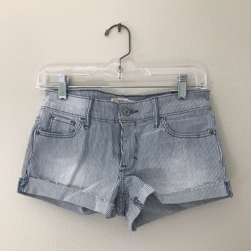 Hollister Striped Short Shorts